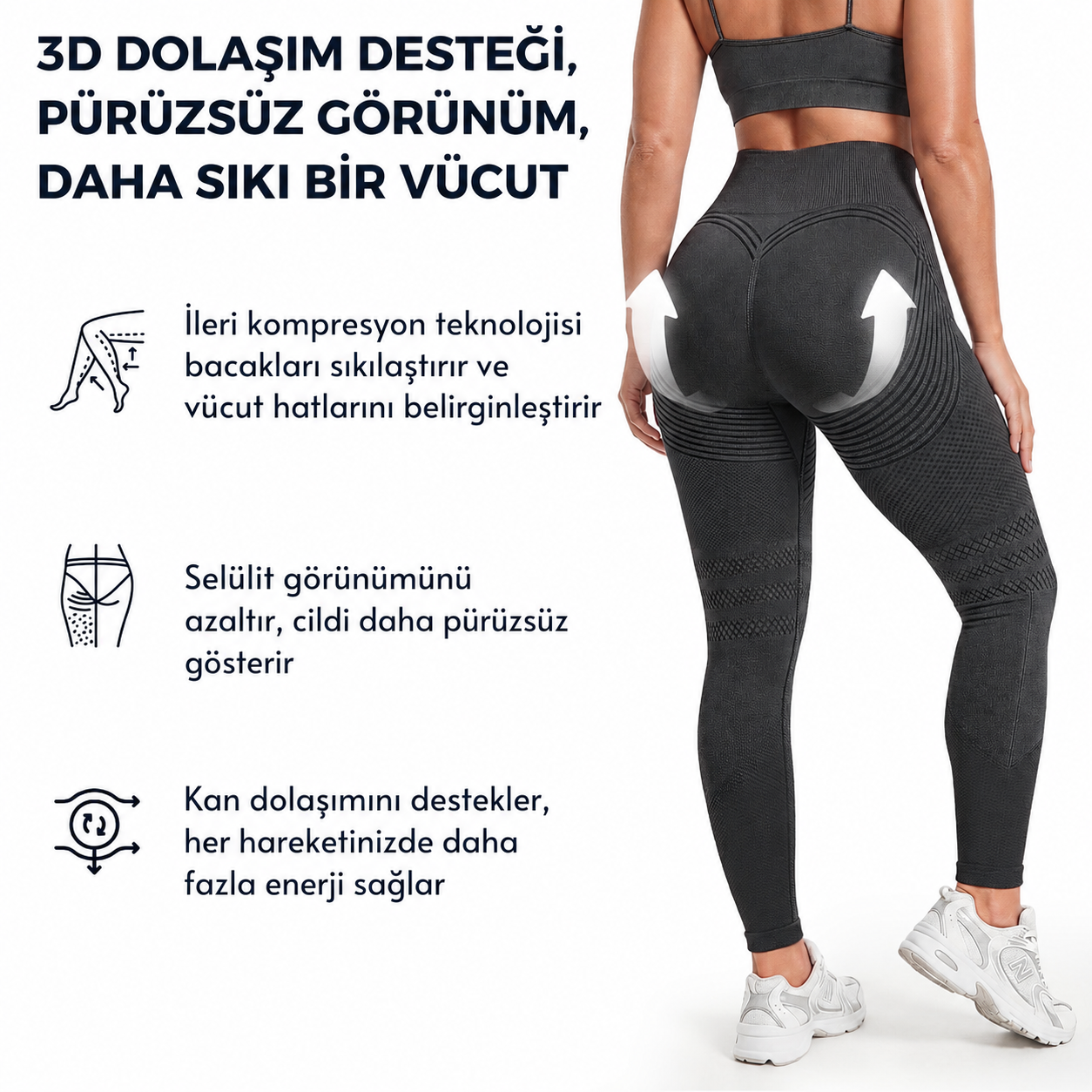 Viora™ 3D Selülit Karşıtı Toparlayıcı Tayt