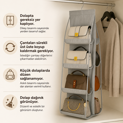 YUMU LIFE™ Askılı Çanta Düzenleyici Organizer