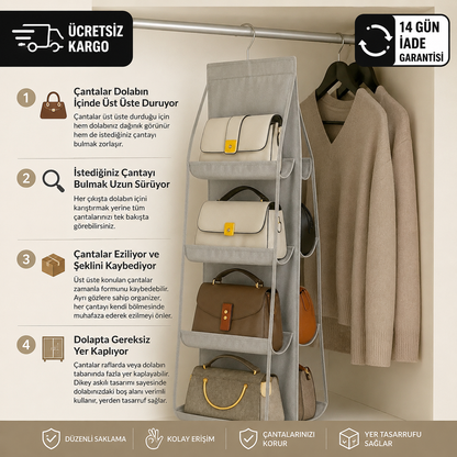 YUMU LIFE™ Askılı Çanta Düzenleyici Organizer