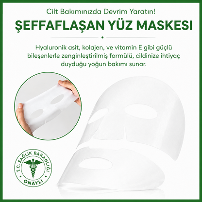Viora™ Kolajen Maske | Derin Nem ve Işıltılı Cilt Bakımı