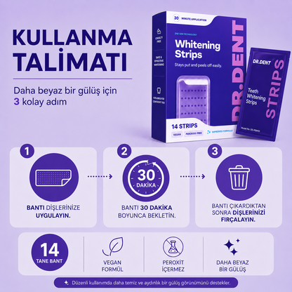 VİORA™ Premium Diş Beyazlatma Bandı