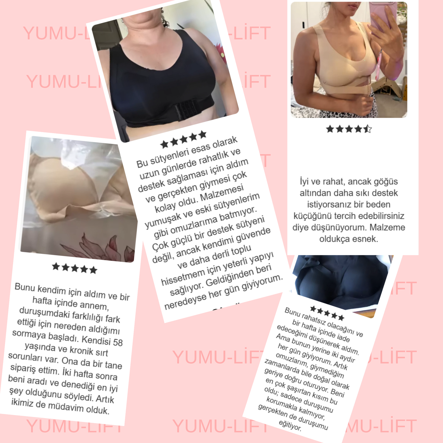YUMU LIFT™ Duruş Düzeltici ve Toparlayıcı Destek Sütyeni